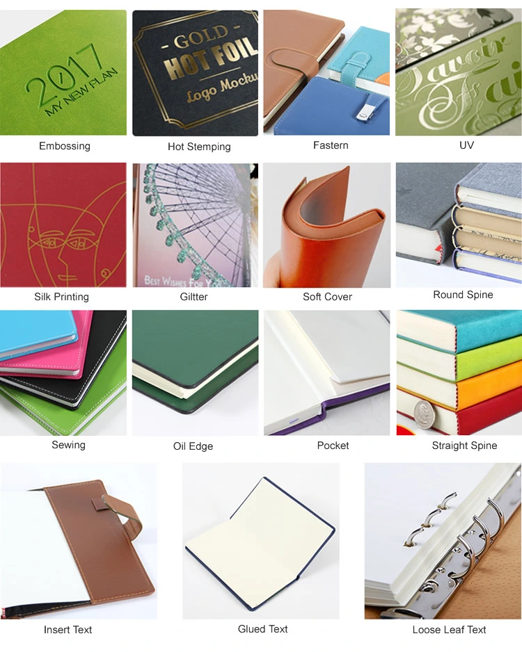 High Quality Ivory Paper Notebook Personalized A5 PU Leather Office Products New Style